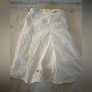 lululemon white pace rival skirt long